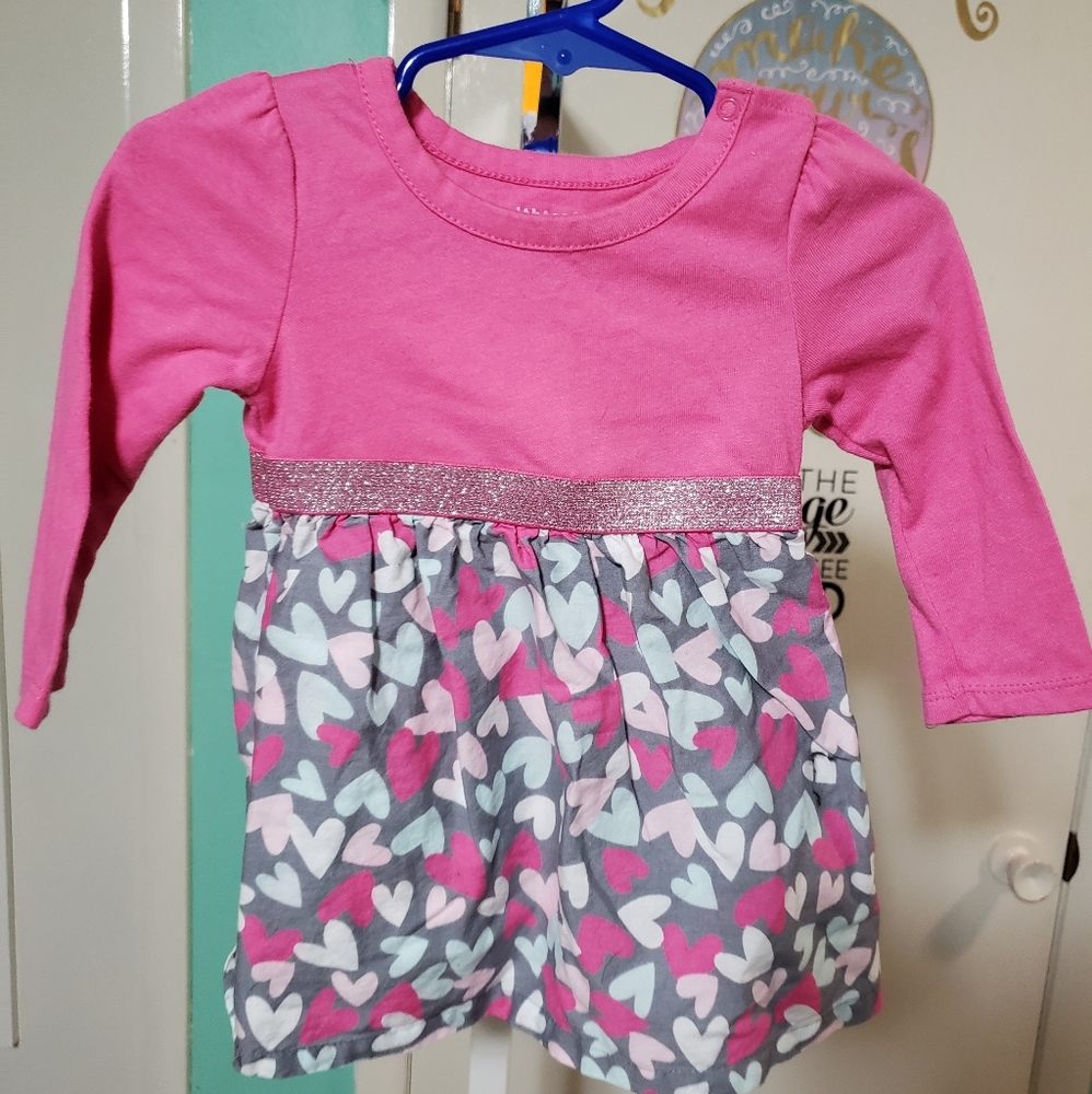 Pink hearts dress